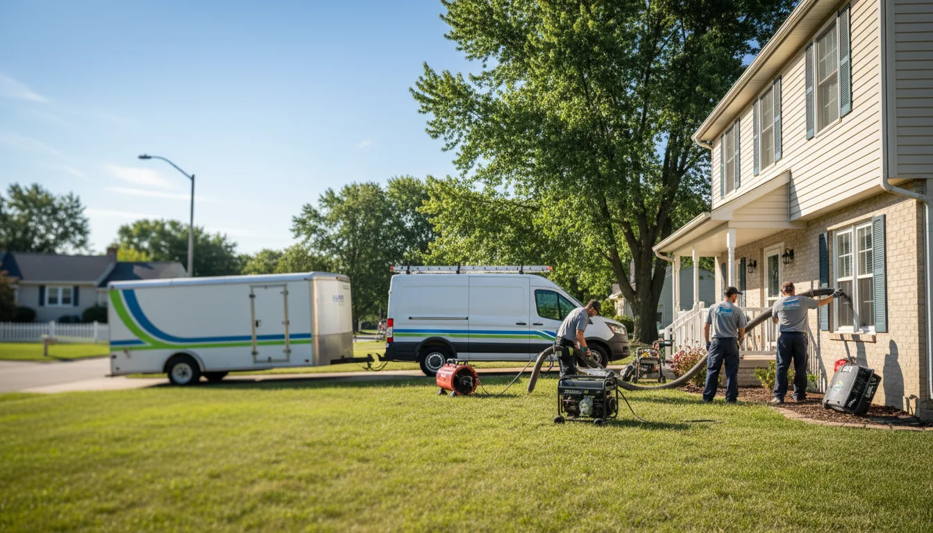 Flooded Basement Restoration And Cleanup With Repair in Creston, IL near me